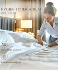 Hygienische federfreie Bettdecke waschbar bis 60 Grad und trocknergeeignet für den täglichen Gebrauch