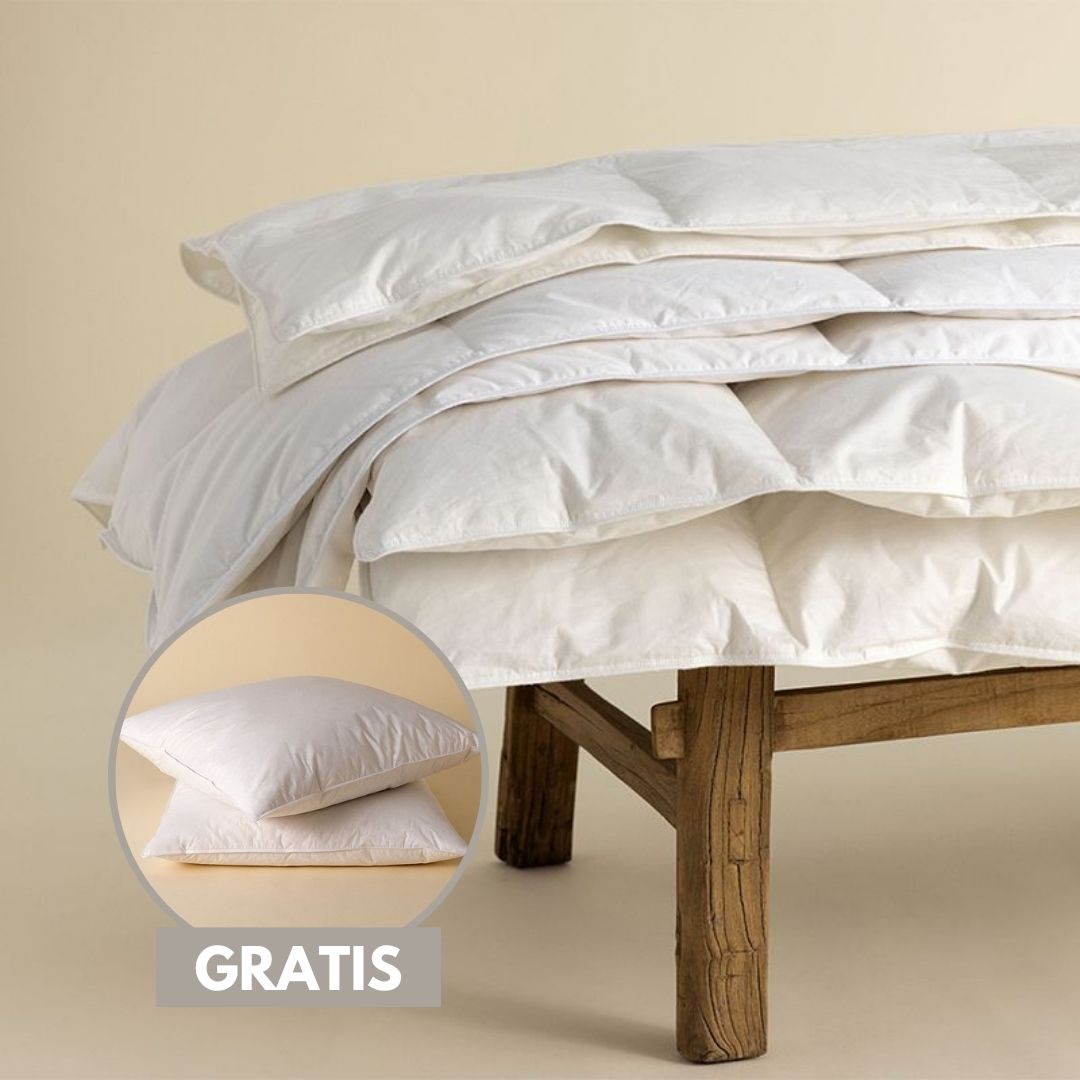 Sommerdaunendecke und 3 Kammer Kopfkissen