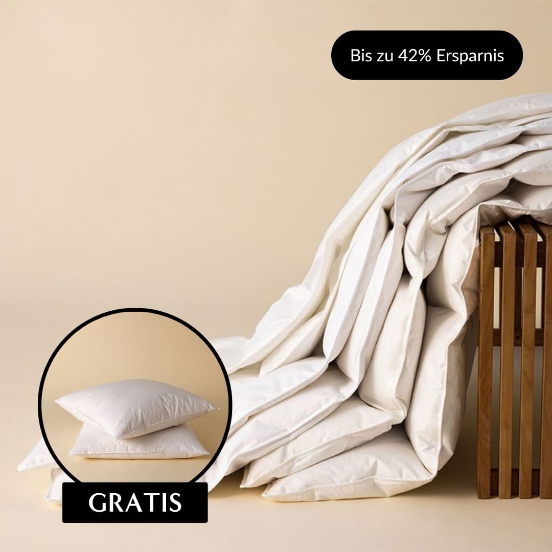 Zudecke Federfrei und Kopfkissen Federfrei