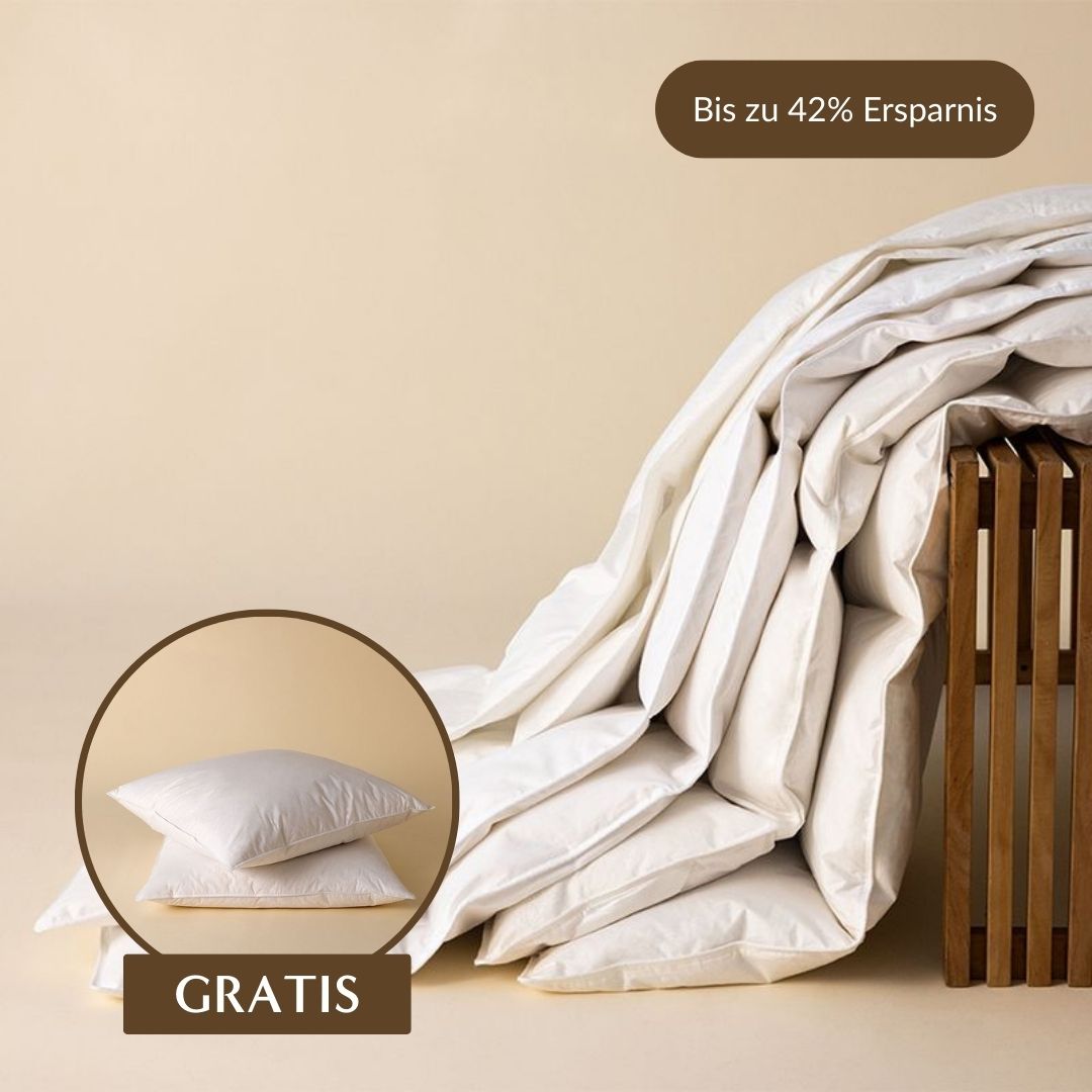 Zudecke Federfrei und Kopfkissen Federfrei