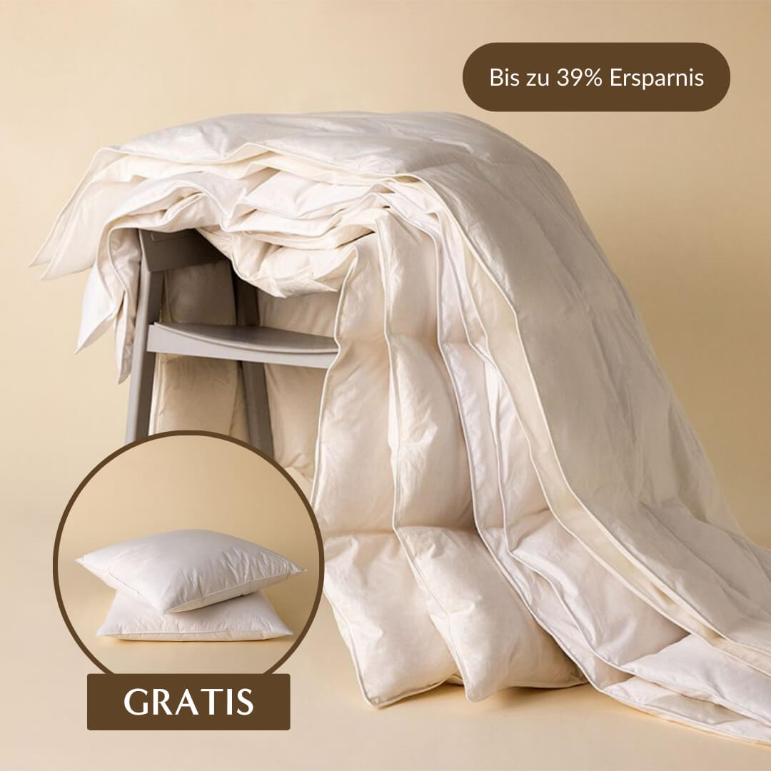 Zudecke Federfrei und Kopfkissen Federfrei