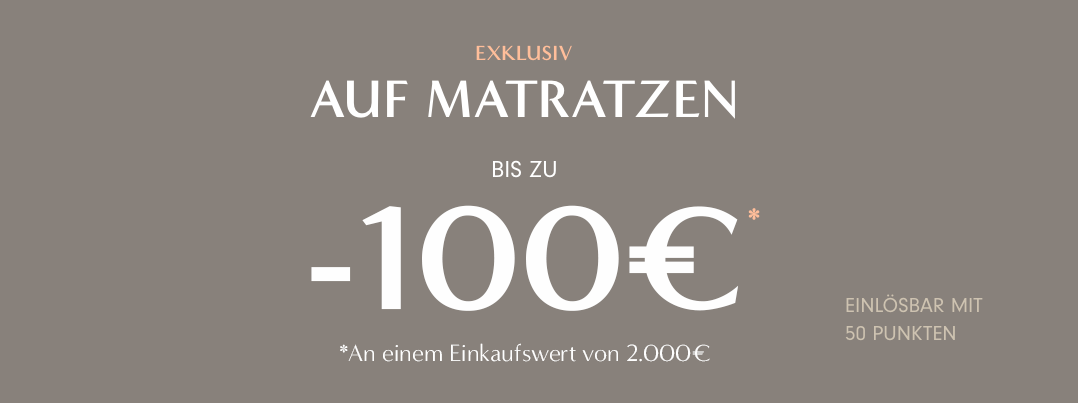 Bonusprogramm Die Matratze -100€